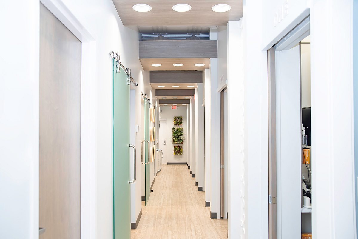 Hallway of dental office